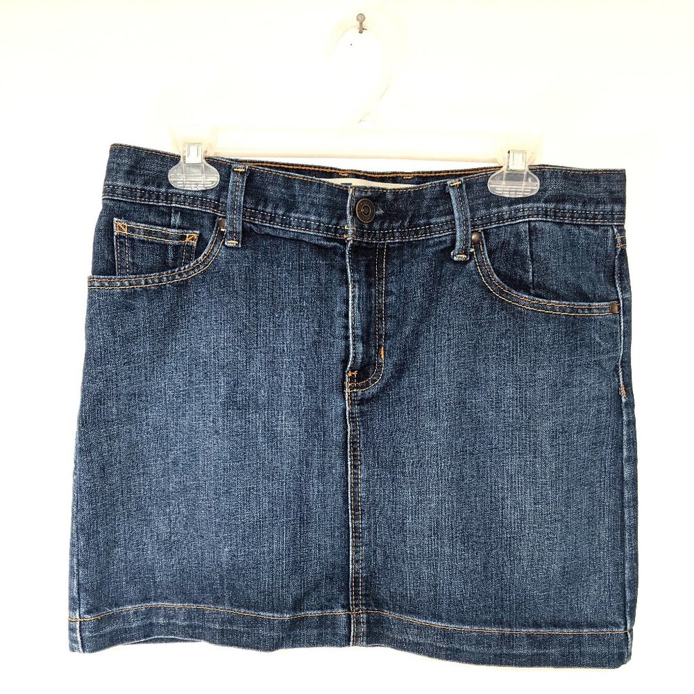 GAP Denim Jean Stretch Mini Skirt Size 8